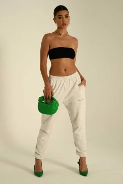 QNG Sweaters & Hoodies Jesy Loopback Oversized Jogger - Grey Marle