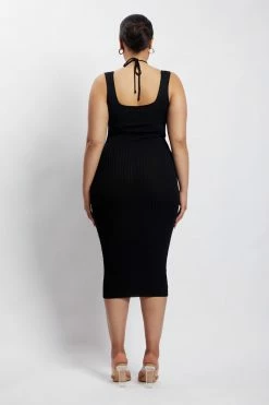 EMS DRESSES Liana Bandeau Knitted Midi Dress - Black 23 EMS DRESSES Liana Bandeau Knitted Midi Dress - Black