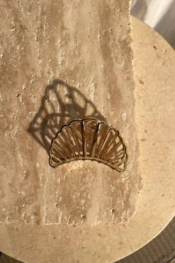 ZNY All Accessories Juliana 14K Gold Plated Hair Claw - Gold