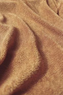 WNG All Tops Marina Terry Towelling Long Shirt - Biscuit