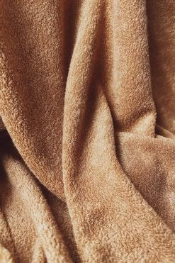 WNG All Tops Marina Terry Towelling Long Shirt - Biscuit