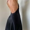 JLW DRESSES Porter Mini Slip Dress - Black