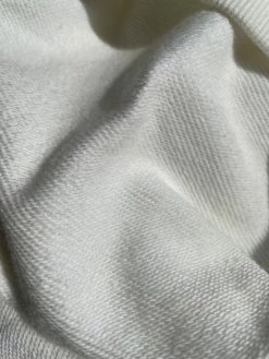 QNG Sweaters & Hoodies Blake Longline Loopback Crew Neck Jumper - White