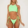 GLD MESHKI SWIM Rexana Apron Bikini Top - Green