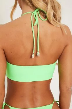 GLD MESHKI SWIM Rexana Apron Bikini Top - Green
