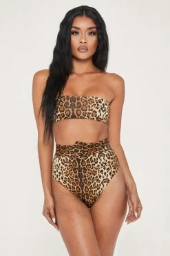 DGH Hadley High Waisted Bottoms - Leopard 8 DGH Hadley High Waisted Bottoms - Leopard
