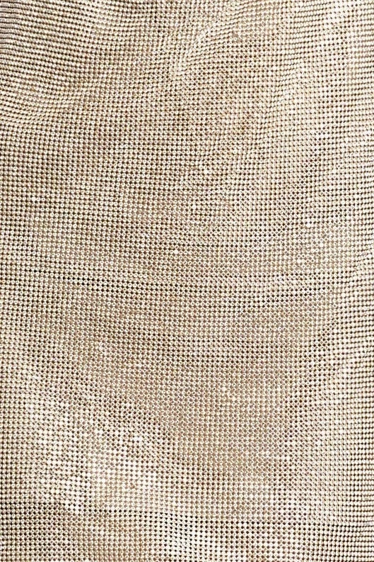 QNG Meilani Low Back Diamante Mesh Mini Dress - Gold DRESSES 12 QNG Meilani Low Back Diamante Mesh Mini Dress - Gold DRESSES