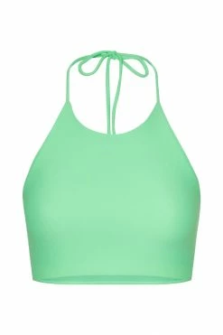 GLD MESHKI SWIM Rexana Apron Bikini Top - Green