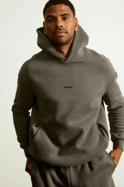 QNG Two Piece Sets Bay Unisex Oversized Cosy Hoodie - Charcoal