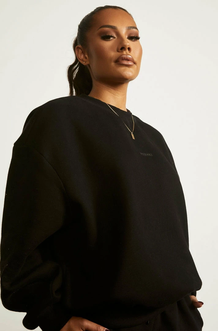 QNG Two Piece Sets Max Unisex Crew Neck Cosy Sweater - Black 6 QNG Two Piece Sets Max Unisex Crew Neck Cosy Sweater - Black