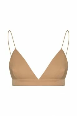 WNG Cynthia Triangle Bralette - Camel Two Piece Sets