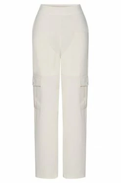 WNT Malika Straight Leg Trousers - Ivory