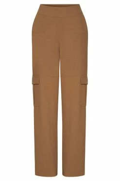 WNT Malika Straight Leg Trousers - Tan 25 WNT Malika Straight Leg Trousers - Tan