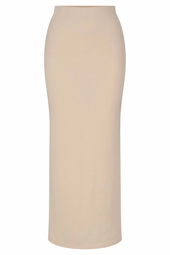ROM Dolce Ribbed Midi Skirt - Stone 10 ROM Dolce Ribbed Midi Skirt - Stone