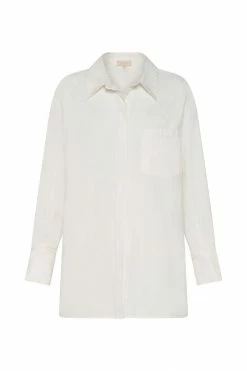 WNT Talia Oversized Shirt - White All Tops 21 WNT Talia Oversized Shirt - White All Tops