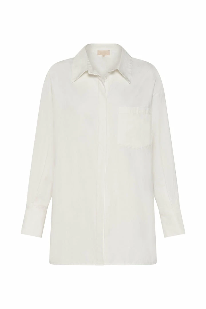 WNT Talia Oversized Shirt - White All Tops 11 WNT Talia Oversized Shirt - White All Tops