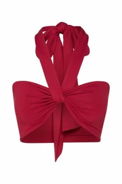 WXI Lea Multi Way Crop Top - Chilli Pepper Two Piece Sets