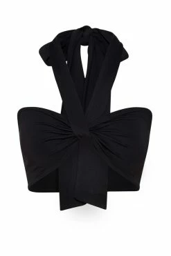 WXI Two Piece Sets Lea Multi Way Crop Top - Black