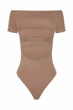 WXI Breanna Cut Out Bodysuit - Light Brown 15 WXI Breanna Cut Out Bodysuit - Light Brown