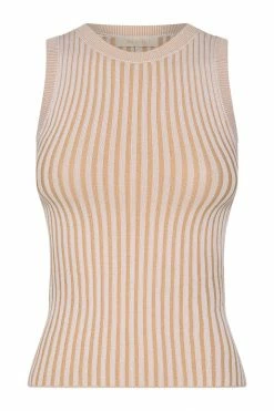 EMS Andria Ribbed Knit Tank Top - Nude All Tops 23 EMS Andria Ribbed Knit Tank Top - Nude All Tops