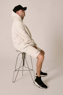 QNG Two Piece Sets Bay Unisex Oversized Cosy Hoodie - Snow Marle 20 QNG Two Piece Sets Bay Unisex Oversized Cosy Hoodie - Snow Marle