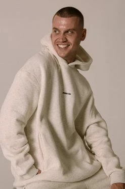 QNG Two Piece Sets Bay Unisex Oversized Cosy Hoodie - Snow Marle 19 QNG Two Piece Sets Bay Unisex Oversized Cosy Hoodie - Snow Marle