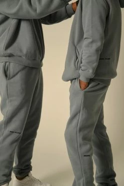 QNG All Bottoms Charlie Unisex Cosy Jogger - Steel Blue