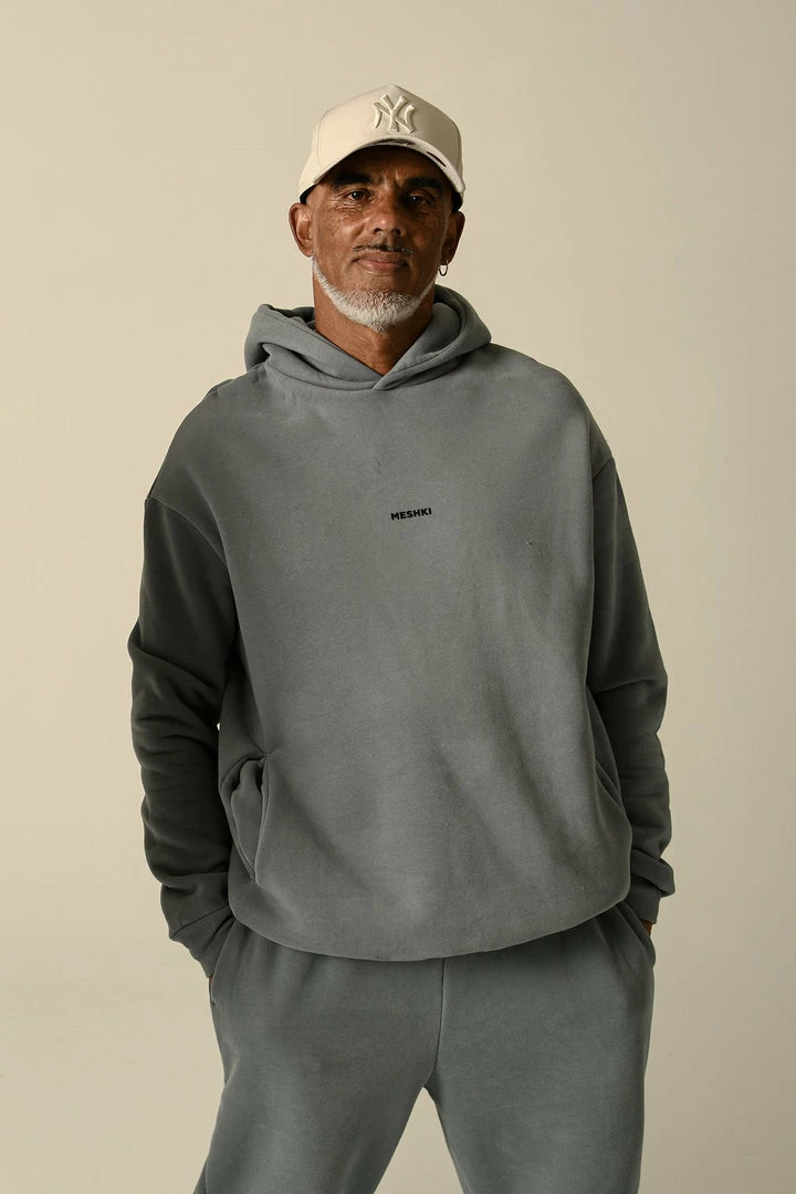 QNG Bay Unisex Oversized Cosy Hoodie - Steel Blue 1 QNG Bay Unisex Oversized Cosy Hoodie - Steel Blue