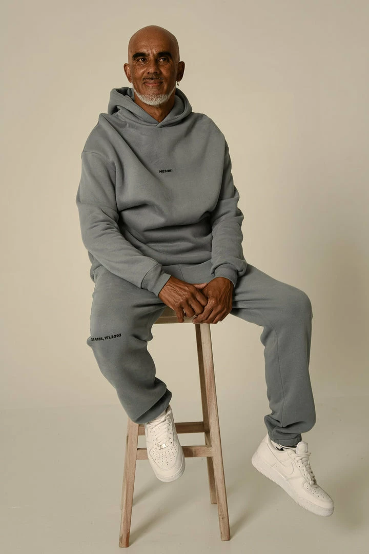 QNG Bay Unisex Oversized Cosy Hoodie - Steel Blue 2 QNG Bay Unisex Oversized Cosy Hoodie - Steel Blue