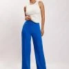 WNG All Bottoms Saskia Straight Leg Trousers - Cobalt Blue