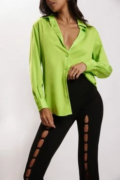 QNG All Bottoms Alida Cut Out Straight Leg Pant - Black