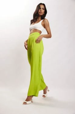 WNG Saskia Straight Leg Trousers - Lime Green Two Piece Sets 15 WNG Saskia Straight Leg Trousers - Lime Green Two Piece Sets