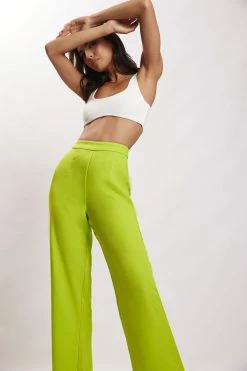 WNG Saskia Straight Leg Trousers - Lime Green Two Piece Sets 13 WNG Saskia Straight Leg Trousers - Lime Green Two Piece Sets