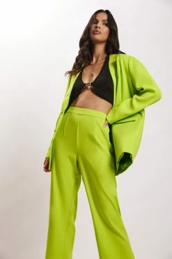 WNT Two Piece Sets Madison Oversized Blazer - Lime Green