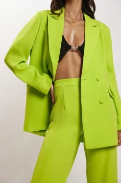 WNT Two Piece Sets Madison Oversized Blazer - Lime Green