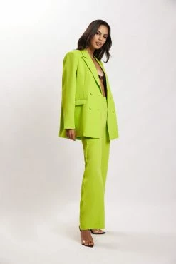 WNT Two Piece Sets Madison Oversized Blazer - Lime Green