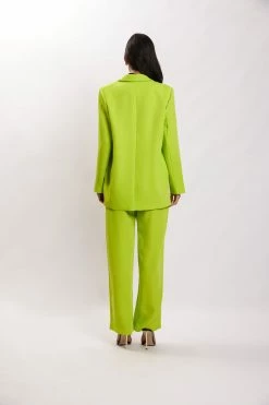 WNG Saskia Straight Leg Trousers - Lime Green Two Piece Sets 20 WNG Saskia Straight Leg Trousers - Lime Green Two Piece Sets