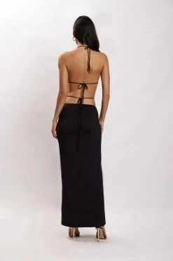 WXI Amber Ruched Maxi Skirt - Black 14 WXI Amber Ruched Maxi Skirt - Black