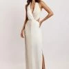 JLW DRESSES Gia Two Toned Maxi Dress - Multi Bone