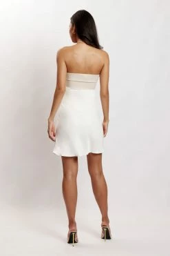JLW Veronica Strapless Mini Dress - Multi Bone