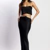 JLW All Bottoms Dayana Diamante Maxi Skirt - Black