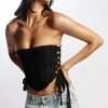 BSD Elizabeth Strapless Corset Top - Black