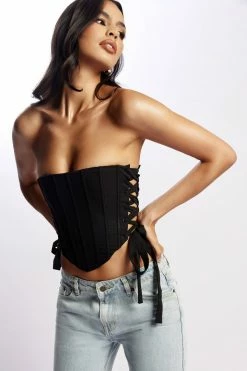 BSD Elizabeth Strapless Corset Top - Black