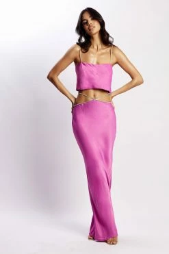 JLW Two Piece Sets Dayana Diamante Maxi Skirt - Purple 12 JLW Two Piece Sets Dayana Diamante Maxi Skirt - Purple