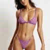 GZH Intimates Millie Monogram Bra - Purple