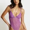 GZH Millie Monogram Bodysuit - Purple