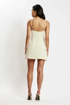 BSD Amelie Shirring Bust Slip Dress - Cream DRESSES 10 BSD Amelie Shirring Bust Slip Dress - Cream DRESSES