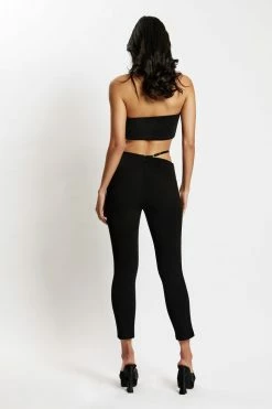 BSD All Bottoms Irene Pants With V Front Cut Out - Black 12 BSD All Bottoms Irene Pants With V Front Cut Out - Black