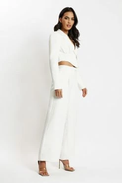 WNT Two Piece Sets Gloria Wide Leg Trousers - White