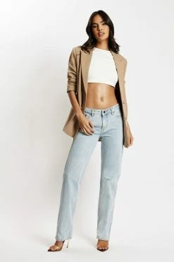 EMS All Bottoms Sonya Low Rise Denim Jeans - Light Blue